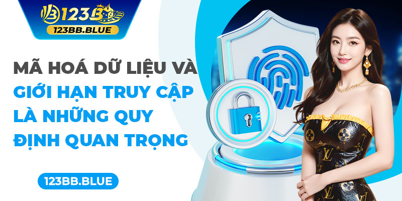 Mã hoá dữ liệu và giới hạn truy cập là những quy định quan trọng