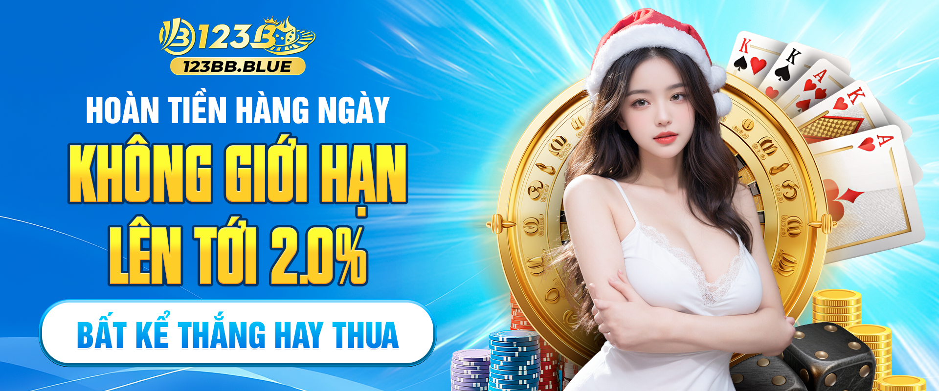 HOÀN TIỀN HÀNG NGÀY KHÔNG GIỚI HẠN LÊN TỚI 2.0%