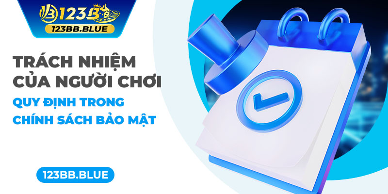 Trách nhiệm của người chơi quy định trong chính sách bảo mật