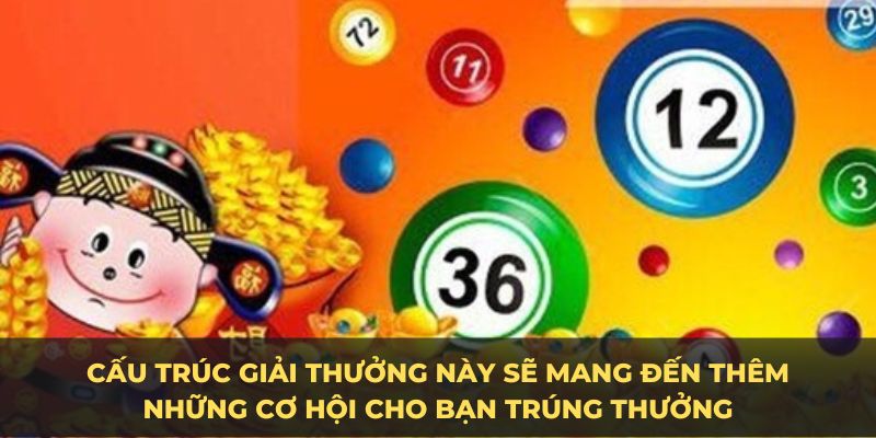 Cấu trúc giải thưởng này sẽ mang đến thêm những cơ hội cho bạn trúng thưởng